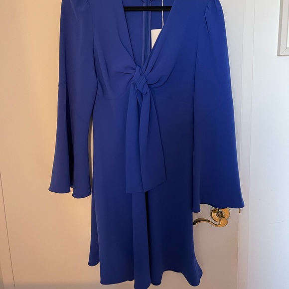 Diane Von Furstenberg (DVF) blue long sleeve dress. nwt - Picture 4 of 7